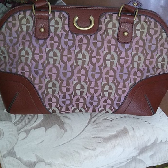 Atienee Aigner  AUTH satchel - Picture 6 of 14